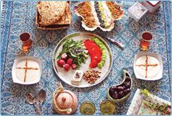 اصول تغذیه صحیح در ماه رمضان  و نمونه رژیم رایگان